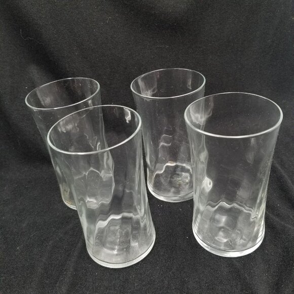 Vintage 80s Wheaton Glass Whisper 12 oz Lot 4 All Purpose Tumblers 5" New - Picture 1 of 5